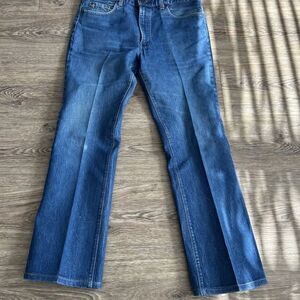 Levi’s 517 0217 XX Jeans 36x31 Bootcut Flare Starched USA Vtg 1980s Talon Zip